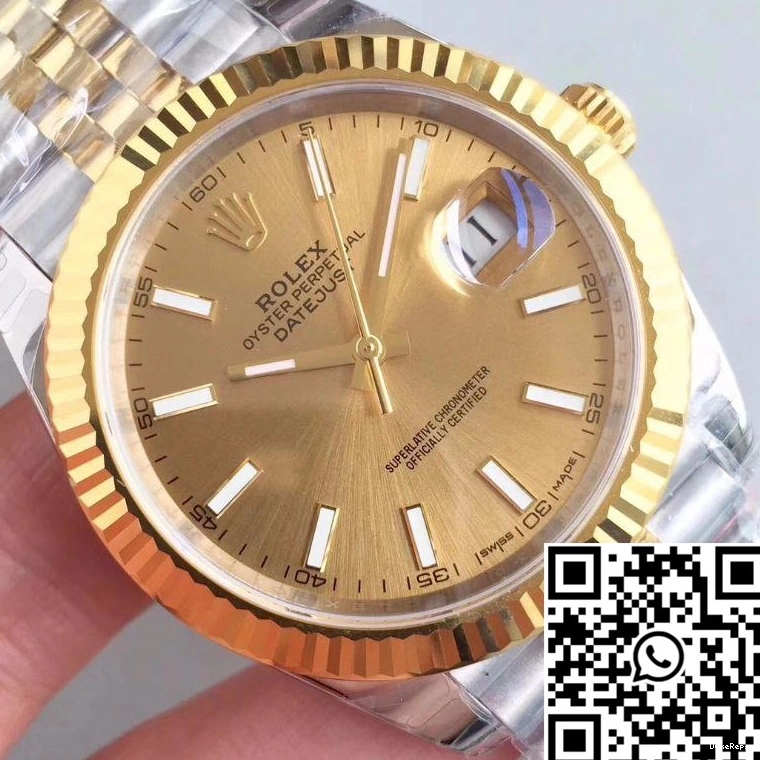 Yellow Dial Factory Gold II Datejust 116333 EW 41MM Rolex 1006